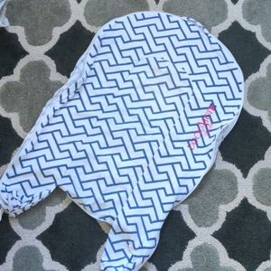 DockATot deluxe cover blue white chevron